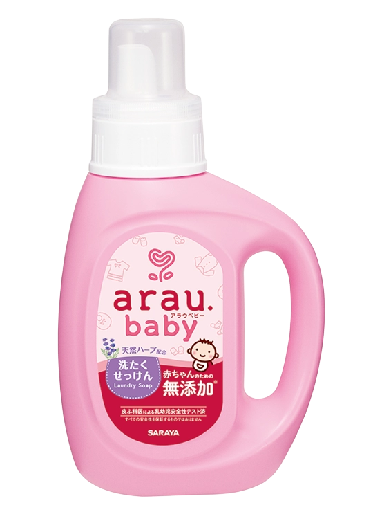 Arau Baby naturalus hipoalerginis skalbiklis vaikų drabužiams nuo gimimo levandų ir mėtos ekstraktu 800ml.